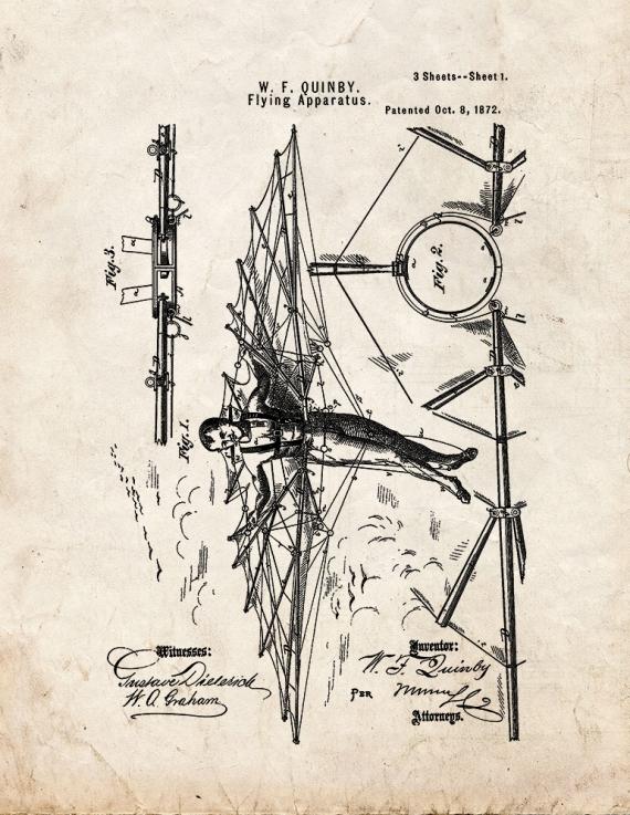 Flying Apparatus Patent Print