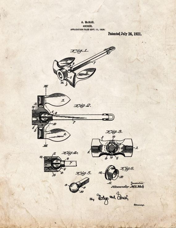 Anchor Patent Print