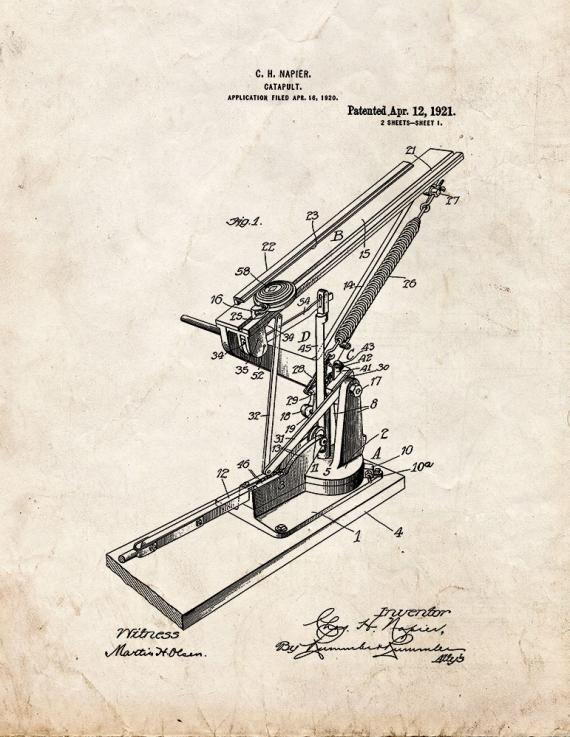Catapult Patent Print