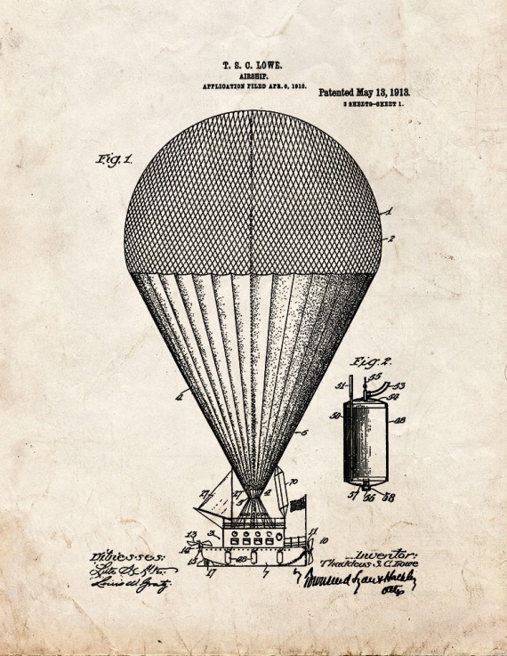 Airship Patent Print