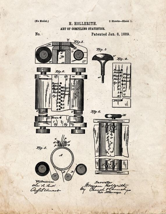 Art Of Compiling Statistics Patent Print