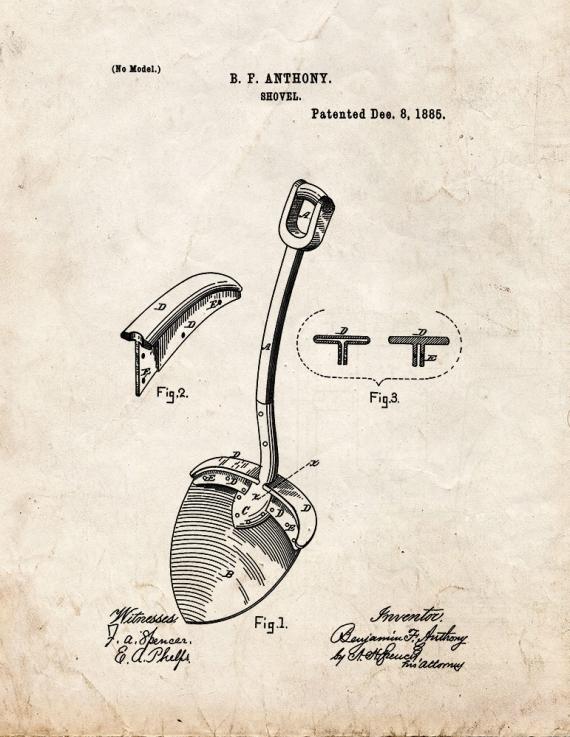 Shovel Patent Print