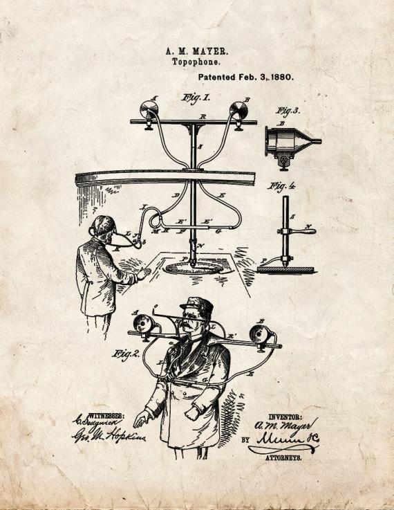 Topophone Patent Print