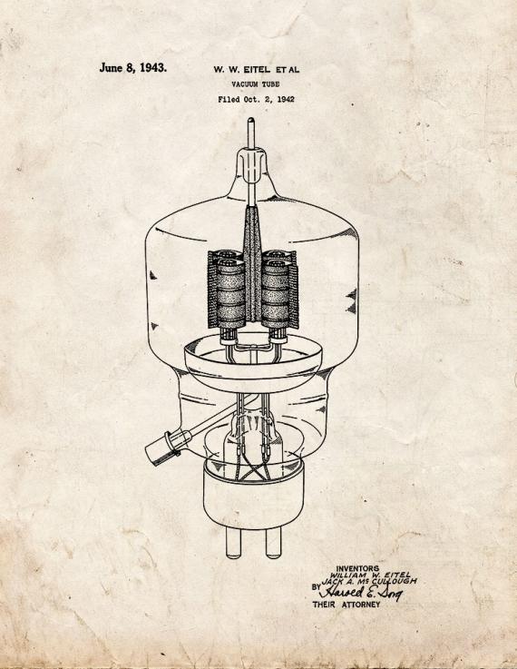 Vacuum Tube Patent Print