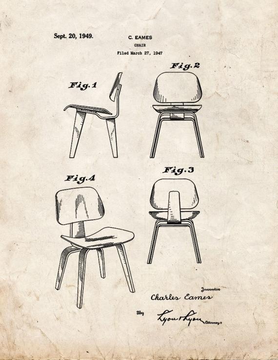 Chair Patent Print