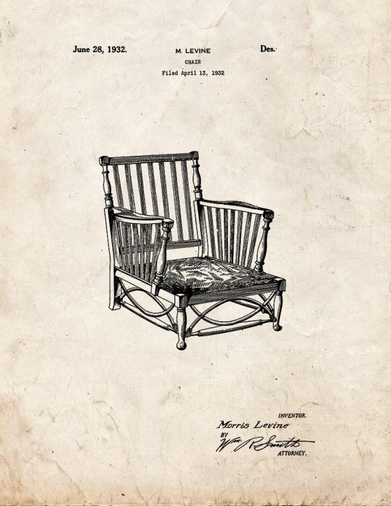 Chair Patent Print