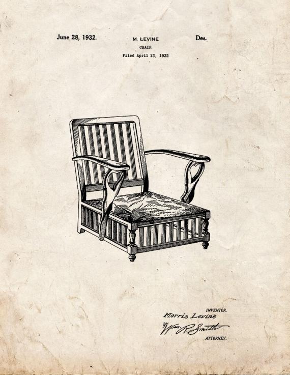 Chair Patent Print