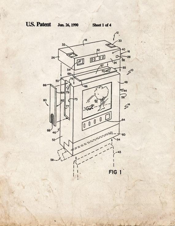 Electronic Camera System Patent Print