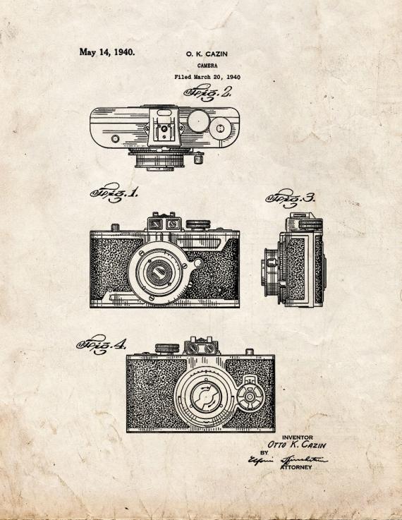 Camera Patent Print