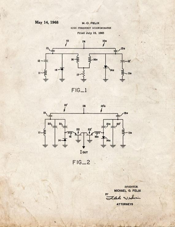 High Frequency Discriminator Patent Print