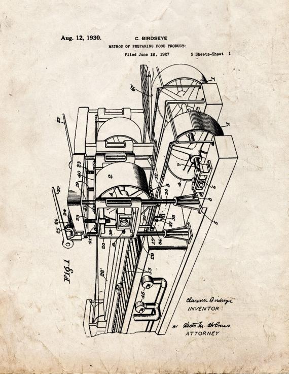 Method Of Preparing Food Products Patent Print