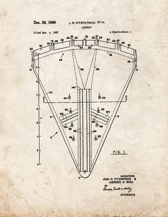 Airship Patent Print