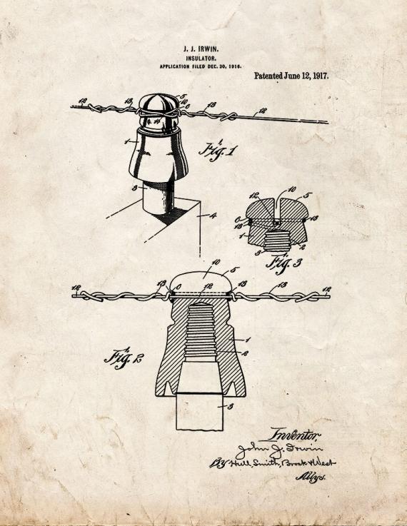 Insulator Patent Print