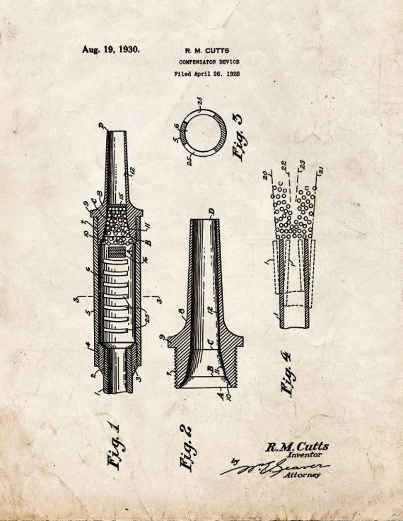 Compensator Device Patent Print