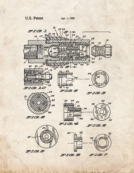 Coupler For Grease Guns Patent Print