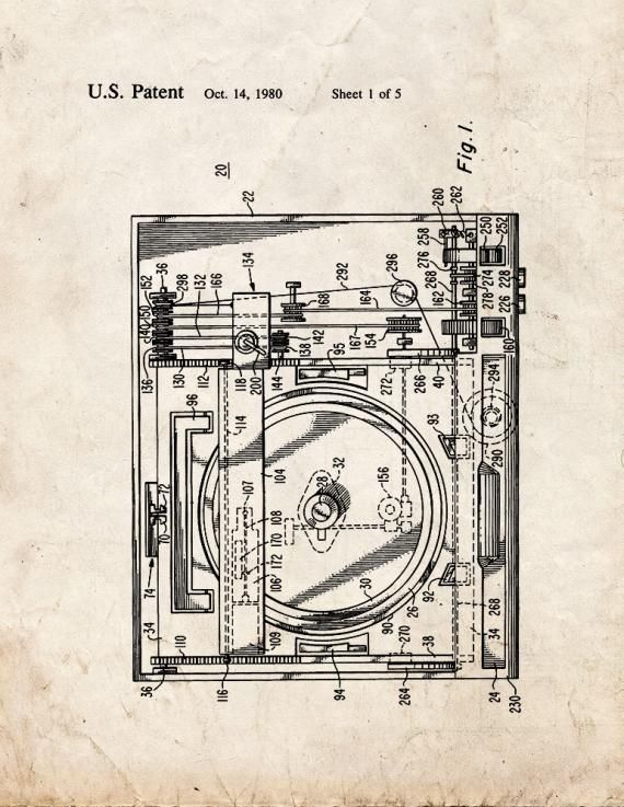 Scanning Mechanism For Video Disc Player Patent Print