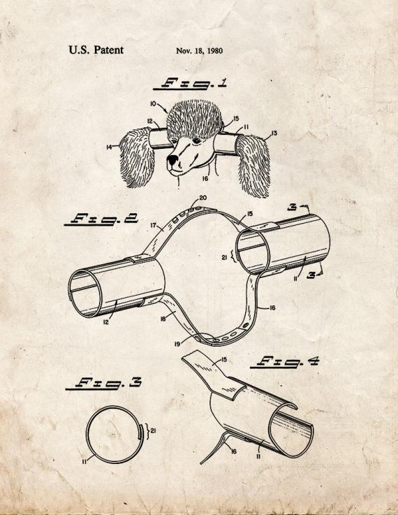 Animal Ear Protectors Patent Print