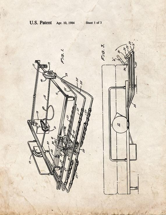 Automatic Bed Maker Patent Print