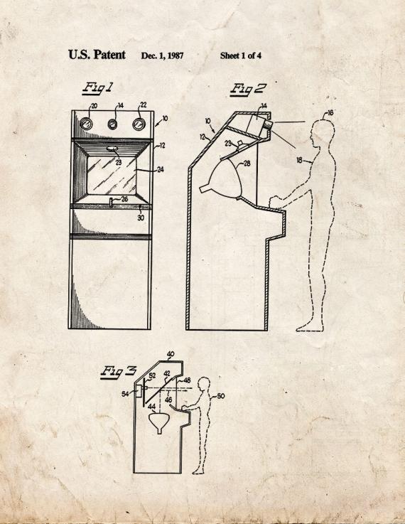 Video Game Incorporating Digitized Images Patent Print