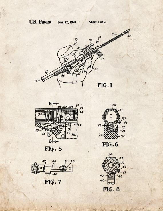 Shoulder-fired Semi-automatic Rifle Patent Print