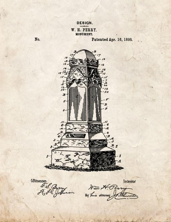 Monument Patent Print