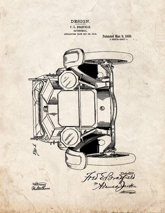 Automobile Patent Print