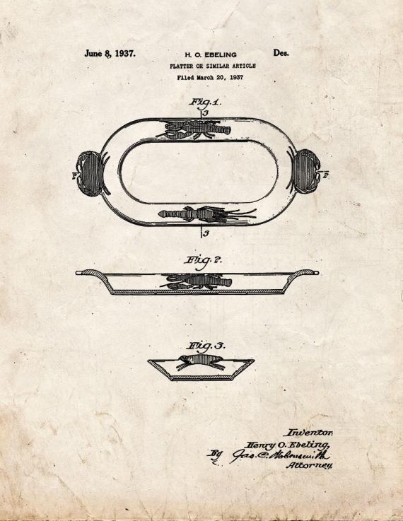 Platter Patent Print