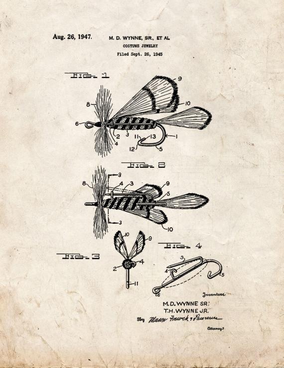 Costume Jewelry Patent Print