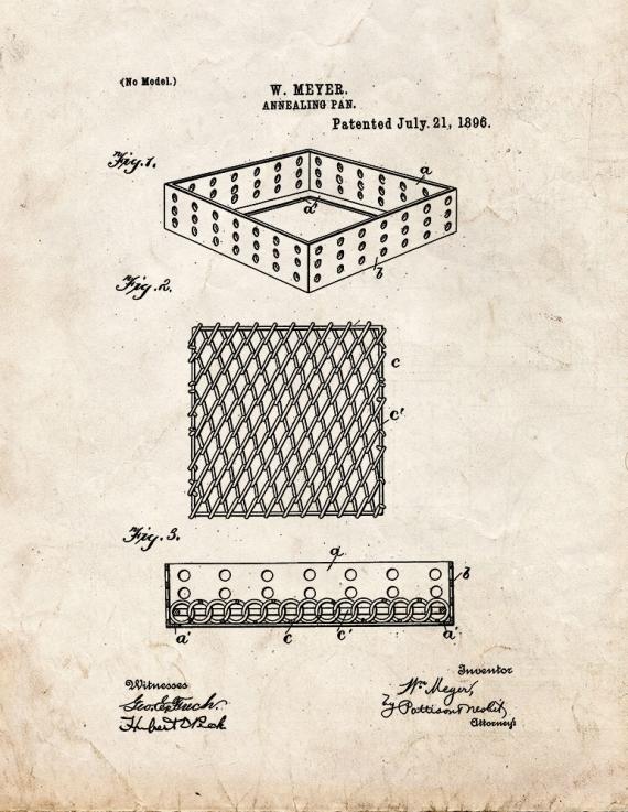 Annealing Pan Patent Print