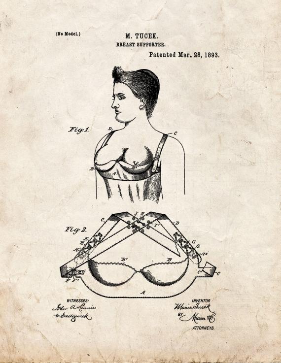 Breast Supporter Patent Print