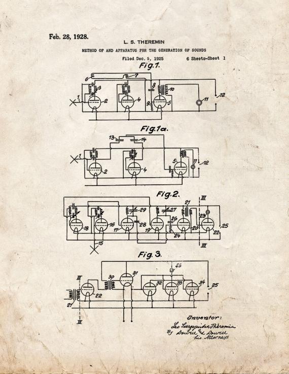 Method Of And Apparatus For The Generation Of Sounds Patent Print