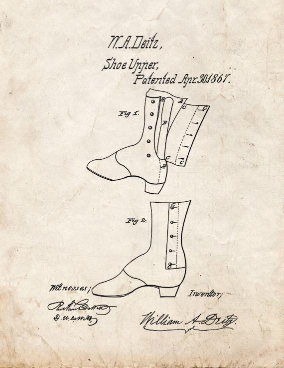 Shoe Patent Print