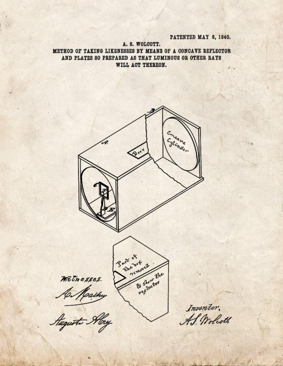 Camera Patent Print