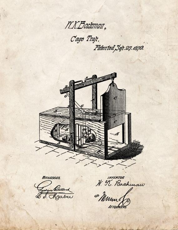 Mousetrap Patent Print