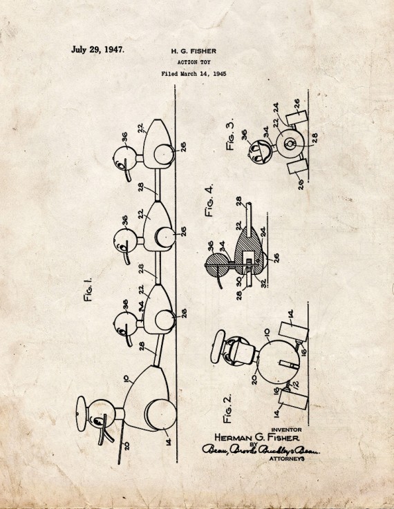 Action Toy Patent Print