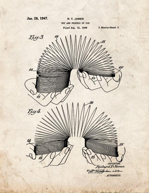 Slinky Patent Print