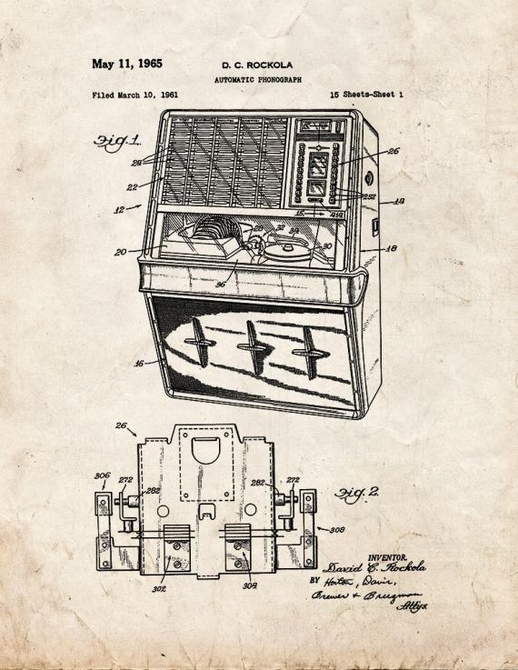 Jukebox Patent Print