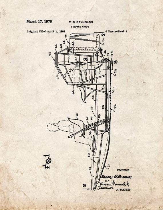 Surface Craft Patent Print