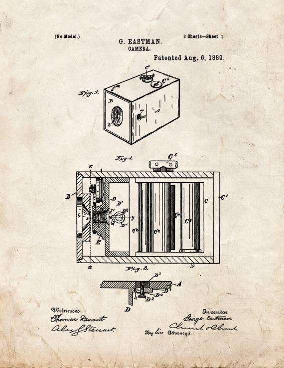 Camera Patent Print