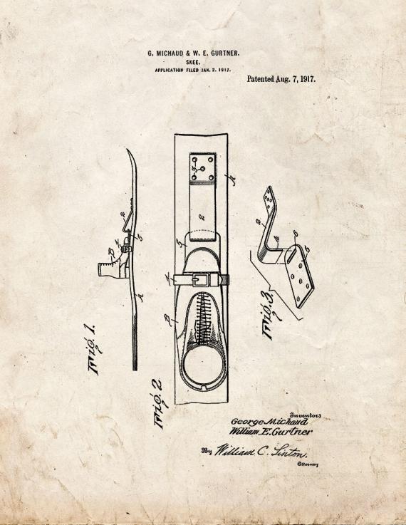 Skee Patent Print