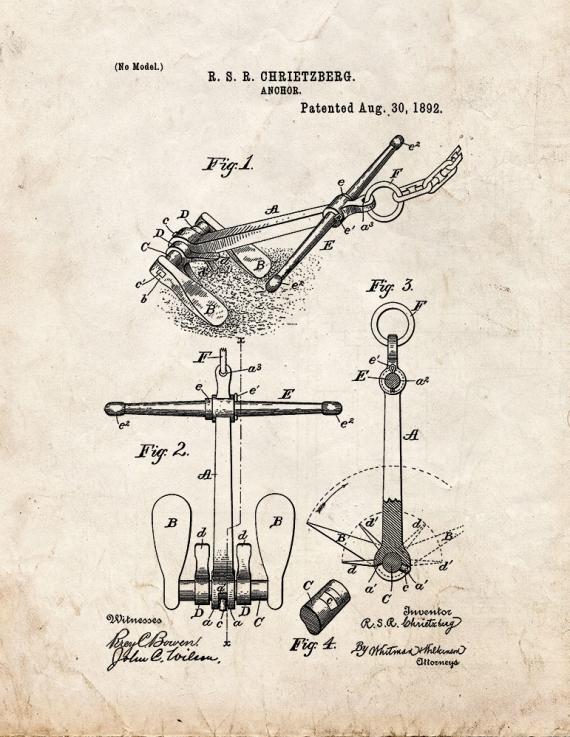 Anchor Patent Print