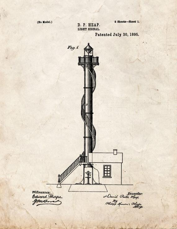 Light Signal Patent Print