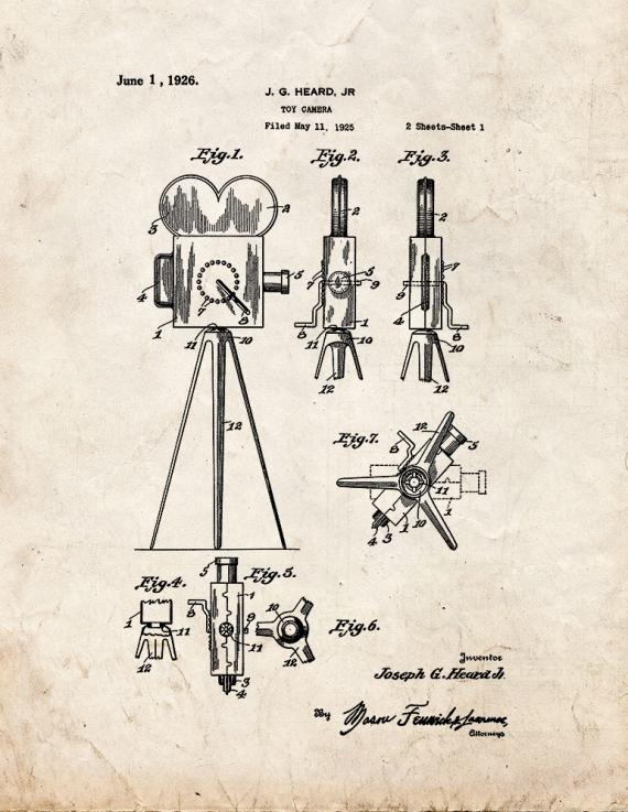 Toy Camera Patent Print