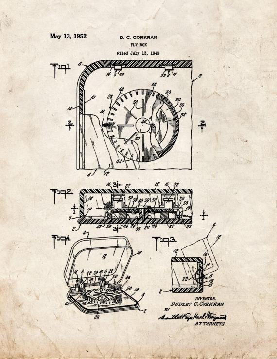 Fly Box Patent Print