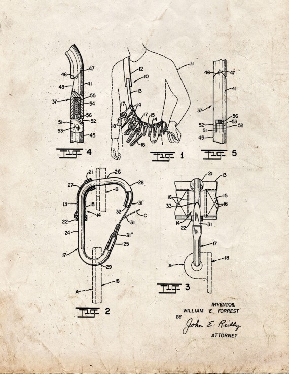 Carrier For Articles Such As Pitons Patent Print