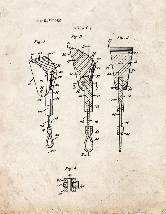 Anchor Device For Mountain Climbers Patent Print