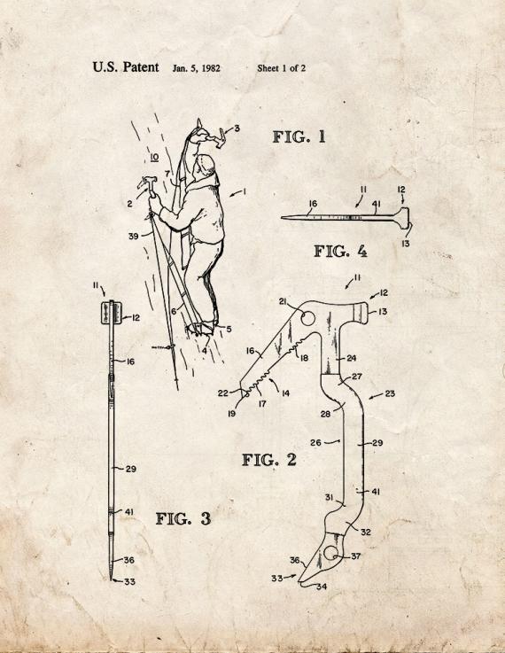 Ice Tool For Mountaineering Patent Print