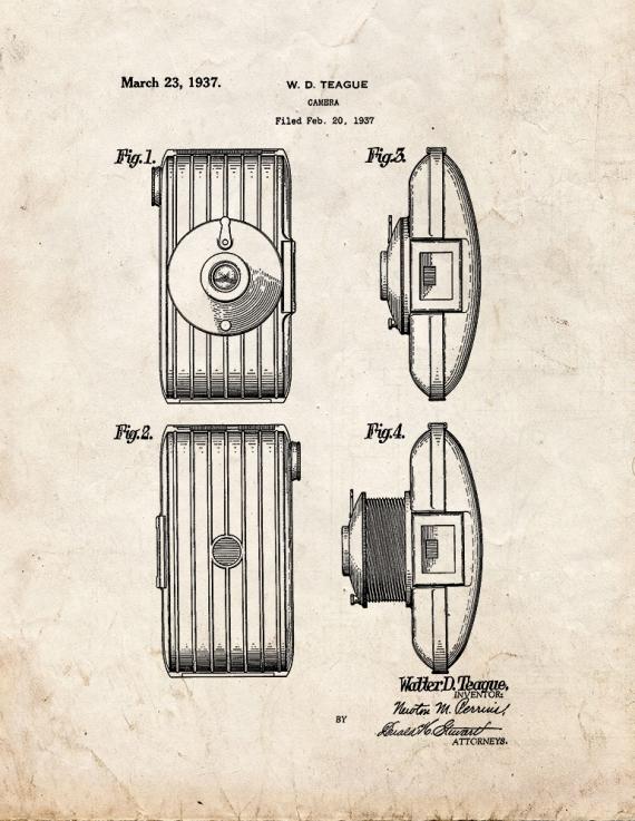 Camera Patent Print