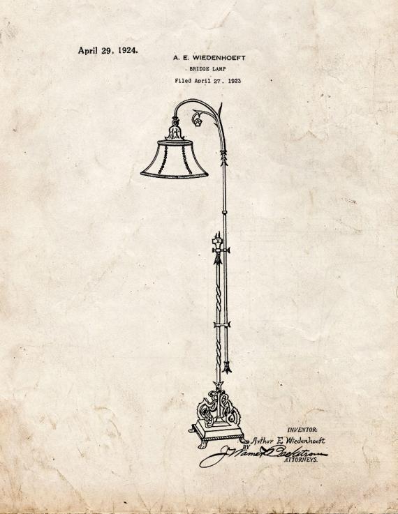 Lamp or Light Fixture Patent Print
