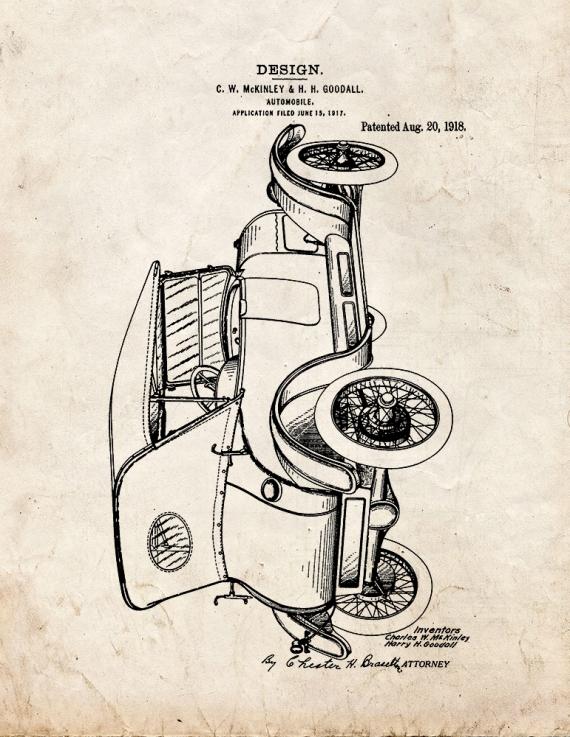 Automobile Patent Print